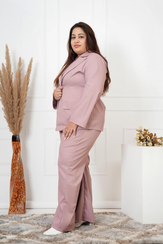 Curve Boss Grey Blazer Set