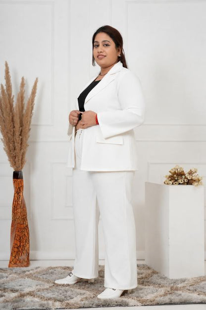 Curve Boss Grey Blazer Set